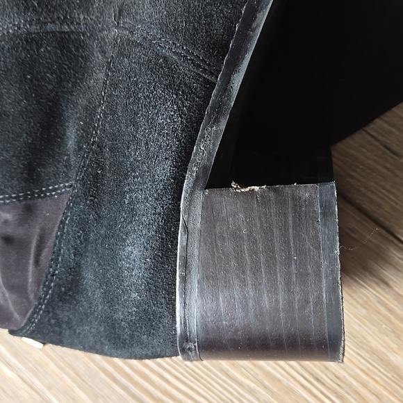 Vince Camuto Black Frances Knee High Heeled Boots - Picture 7 of 7